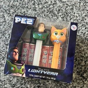 PEZ Disney Pixar Lightyear Buzz Lightyear & Sox Candy Dispensers Twin Pack New